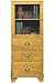 Burnham Audio Tower 52hx22w Honey Oak