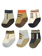 Carters Hosiery Baby-boys Newborn 6 Pack Comp Sneakers Socks