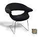 Walker Edison Furniture CH38LR Ultra Soft Studio Chair Leopard (set of 2)