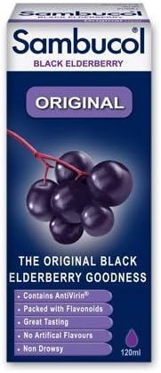 Sambucol Flavour Free 120ml Original Black Elderberry Extract by Pharmacare Europe
