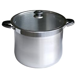 Alpha 20 Qt Stainless Steel Stock Pot with Glass Lid