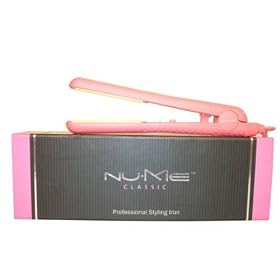 Nume 1.25" Ceramic Ion Pink Flat Iron / Hair Straightener (Nu Me) Dual Voltage 110v-240v