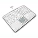 2.4GHZ Rf Wrls Mac Touchpad Keyb Cirque 2BTN Touchpad White