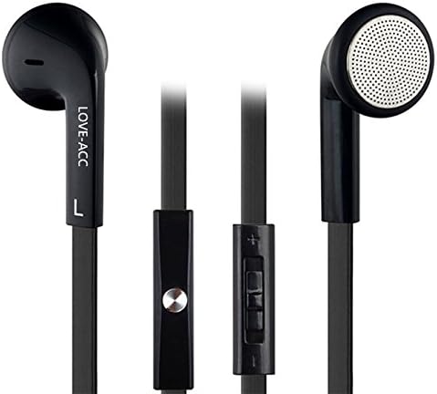Loveacc®s501 3.5mm Premium Stereo In-ear Handsfree Headset Earbuds Headphone with Microphone & Volume Control Earphones Earbuds with Remote and Mic for the Ios Devices Apple Iphone 5s 5c 5 4s 4 Ipad and Android Devices Samsung Galaxy S5 S4 Mini S3 Note 2 Htc Motorola Lg Sony Huawei 3.5mm Mp3 Mp4(black)
