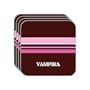 Personal Name Gift - "VAMPIRA" Set of 4 Mini-Mousepad Coasters (pink design)