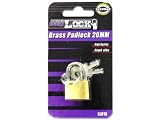 20 Mm Brass Padlock With Keys