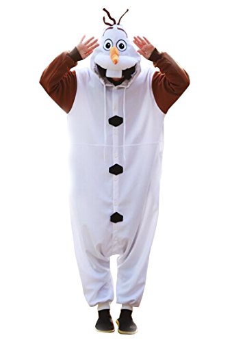 Olaf Adult Men Women Animal Kigurumi Party Cosplay Animal Costume Pajamas (M)