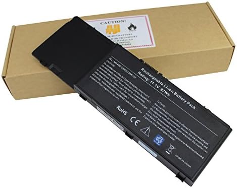Gomart New Replacement Laptop Battery for Dell Precision M6400 M6500;Fits 312-0873, 8M039, C565C, G102C [11.1V 9-cell 97WH]