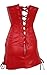 Wingeler Bombshell Bustier Corset Dress Sexy Woman's Faux Leather Mesh Lingerie