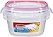 Rubbermaid 7L5500CIRED Lock-its 5-Cup Square Container, 2-Pack