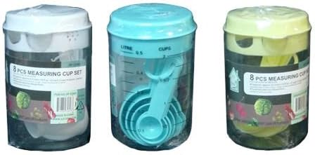 Measuring Cup PLUS 6 Measuring Spoons Set (Yellow)