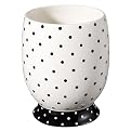 Dots Wastebasket - Black/ White