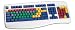 LearningBoardTM - White Color coded computer keyboard Model: LB2W - LearningBoard Keyboard