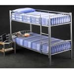 Steel bunk bed - Including 2 Mattresses