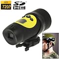 AT18A High Definition Waterproof Actioncam HD 720P Sport Helmet Action Video Camera DVR, AVI Video Format, Supports Upto 32GB SDHC Cards Ideal For Holidays, BMX, Skiing, Snowboarding, Rock-Climbing, Paintball, Skydiving, Swimming, ATV, Motocross, Horse riding etc