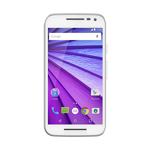 Motorola Moto G (3rd Generation) - White- 8 GB - Global GSM Unlocked Phone
