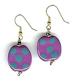 SilverChicks Earrings featuring Kazuri beads from Kenya