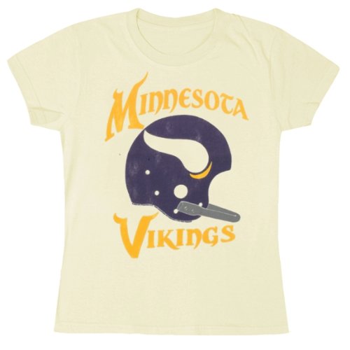 Minnesota Vikings - Helmet Ladies Vintage NFL T-Shirt