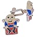 Traditionally styled old fashioned Humpty Dumpty cufflinks with presentation box. Made in the USA