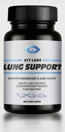 Vit Labs Lung Support (60 Vegi-caps) Supports Respiratory & Lung Health