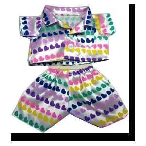 Rainbow Hearts Pajamas fits most Webkinz, Shining Star and 8