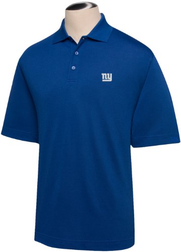 NFL New York Giants Men's B&T DryTec Championship Polo, Tour Blue, XX/Big