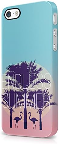 Flamingo Birds Palm Trees Tropical Aloha Hawaii Hype Exotic Tumblr Hard Plastic iPhone 5 / iPhone 5S Phone Case Cover