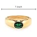 Bulgari Made in Italy Grand Ring with Genuine Emerald Made of 18K Yellow Gold