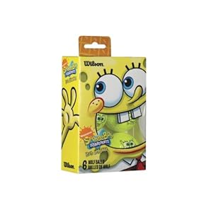 Wilson Sponge Bob Golf Balls 6 Pack