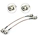 DZS Elec 2pcs RG316 Wire Jumper 15cm BNC Male to BNC Male with Connecting Line RF Coaxial Coax Cable Antenna Extender Cable Adapter Jumper