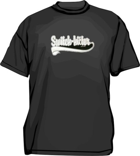 Switch Hitter Baseball Logo Toddler and Youth Kids Tee Shirt in 5 Colors