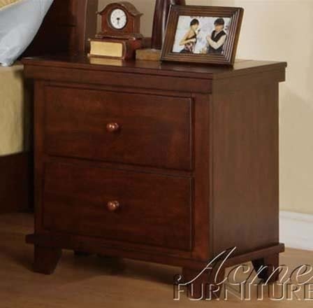 Nightstand with Ball Handles in Cherry Finish Nightstand with Ball Handles in Cherry Finish