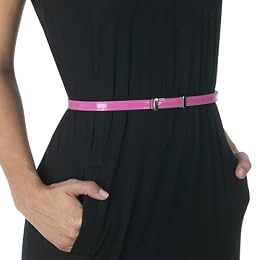 Xhilaration® Skinny Patent Belt with Flat Buckle - Pink : Target from target.com