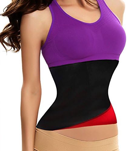 Lvtin Hot Waist Tummy Body Shaper Belt Waist Slimming Fitness Girdle Sport (L, Red)