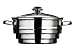 from Premier Housewares Premier Housewares 21 cm Stainless Steel Multi Steamer with Glass Lid Model 408109