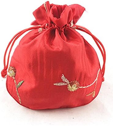 Old Beijing Drawstring Jewelry Pouch