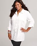Style&co. Plus Size Shirt, Three Quarter Sleeve Striped Tunic