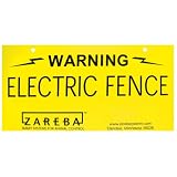 Zareba Electric Fence 4 x 8 Warning Sign #WS100 by Zareba
