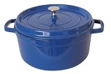 Staub 5-Quart Round Cocotte, Blue