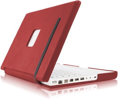 Case-Mate Signature Suit Notebook Case for 13 MacBook - Black with Red Accent Stripe