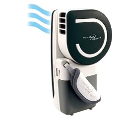 Handy Cooler - First-ever Hand Held Evporative Battery Fan in Black. Stay Cool Anywhere With This Evolutionary Mini Fan! Cools air up to 30F.