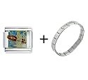 Surfer Girl Italian Charm Bracelet