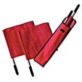 Tandem Sports Deluxe Volleyball Linesman Flags with Carrying Bag for 4 Flags