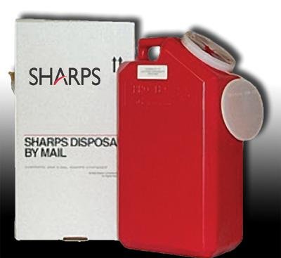 Sharps 3 Gallon Disposal Container w/ Free Mail System: 700-720 - 1cc syringes On Sale