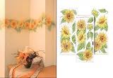 Eigenschaften efco / Wandsticker, Wandtatoo -Sonnenblumen- Neuheit 3 Bl. 16 x 34 cm