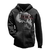 TOOL 'Fetus Skull' Charcoal Black Zippered Hoodie