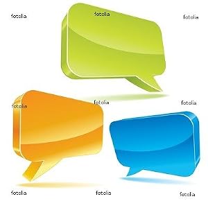 Colorful 3d Bubble Speech Wall Decal Removable Graphic