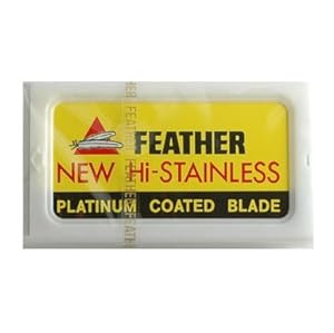 20 Feather Razor Blades NEW Hi-stainless Double Edge