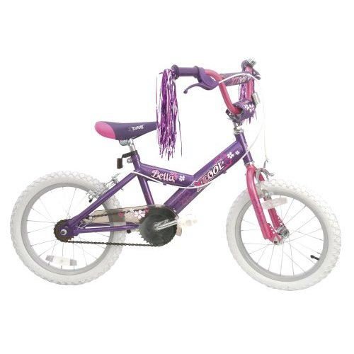 Childrens Toyshop  Toys : Kidcool 16" Girls Bike Lilac/Pink WITH CYCLE HELMET