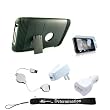 Ultimate Premium Full Protection Deluxe Combo For Apple iPod Touch 8GB, 16GB, 32GB, 64GB 2nd and 3rd Generation Stand Alone 3 pieces Cover Case (Black) + a 3 in 1 Combo Home and Car charger and a retractable USB Data Cable Plus a 4-inch eBigvalue TM Determination Hand Strap + Screen Guard Protector included!!!